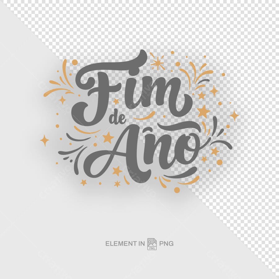 Arte Fim de Ano PSD Editável