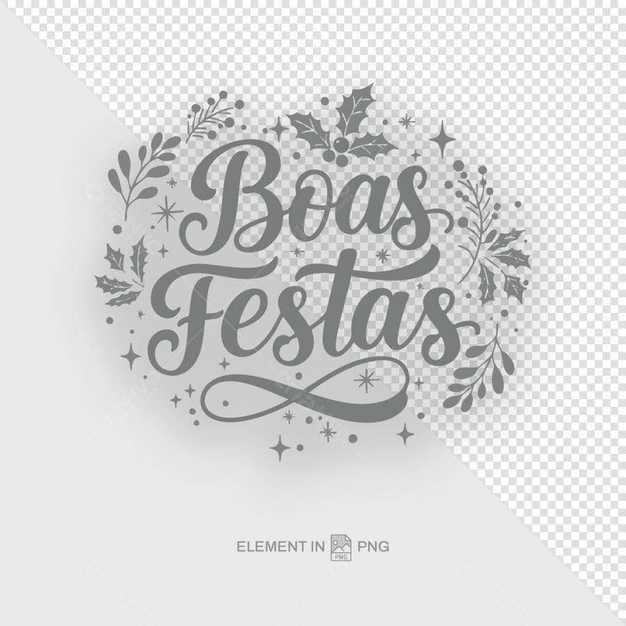 Arte para Boas Festas PSD Editável