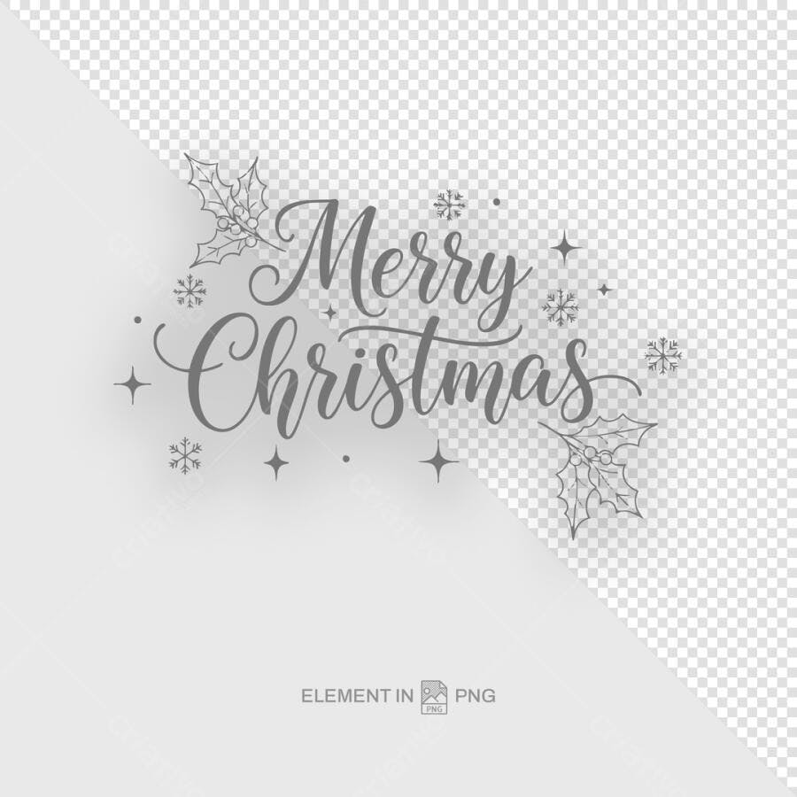 Arte Natalina para Cartão de Boas Festas PSD Editável