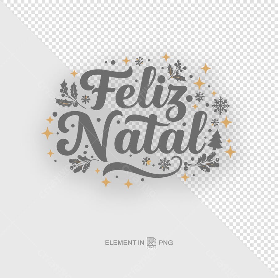 Arte Natalina Feliz Natal PSD Editável