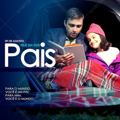 09_de_Agosto_Feliz_Dia_dos_Pais_Social_Media_PSD_Editavel