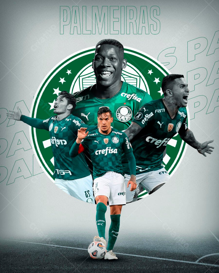 Poster Palmeiras PSD Editável