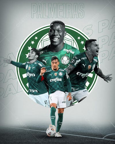 Flyer_Jogador_De_Futebol_Palmeiras_Time_Social_Media_PSD_Editavel