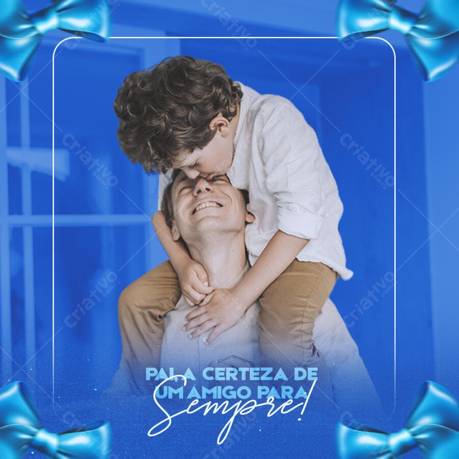 Postagem Dia dos Pais PSD Editável