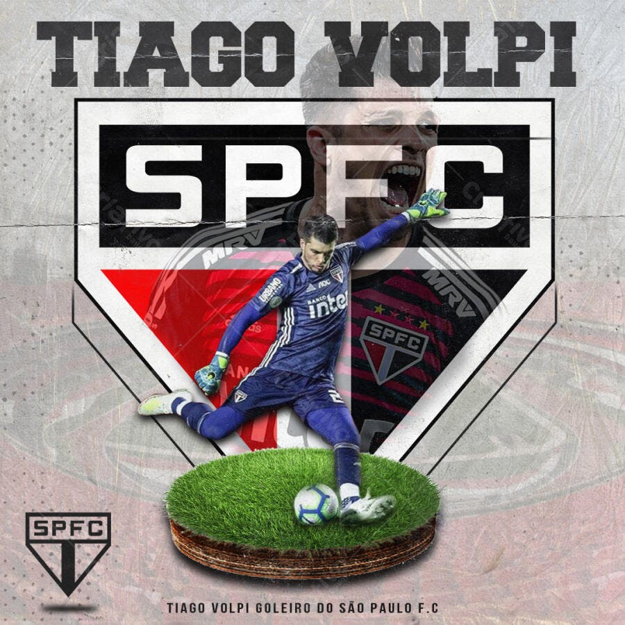 Arte de Goleiro PSD Editável para Fã de Futebol
