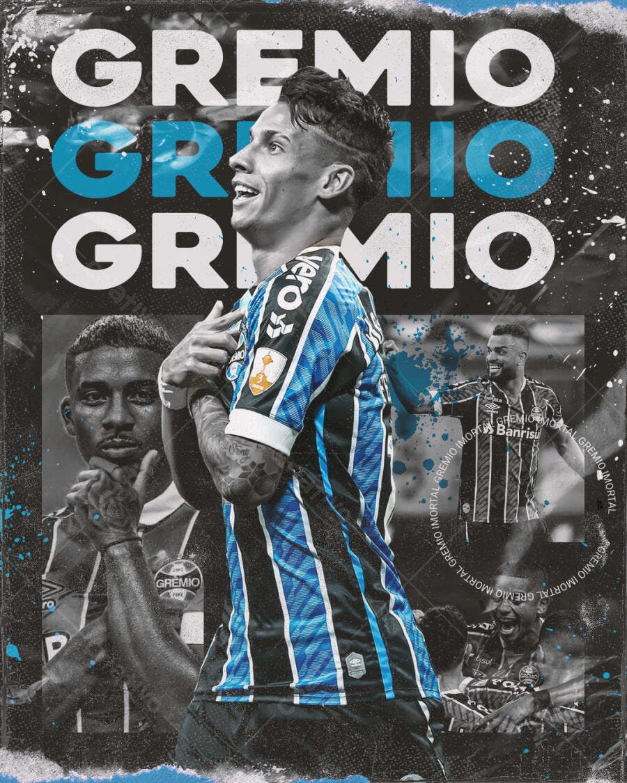 Poster Grêmio Futebol PSD Editável