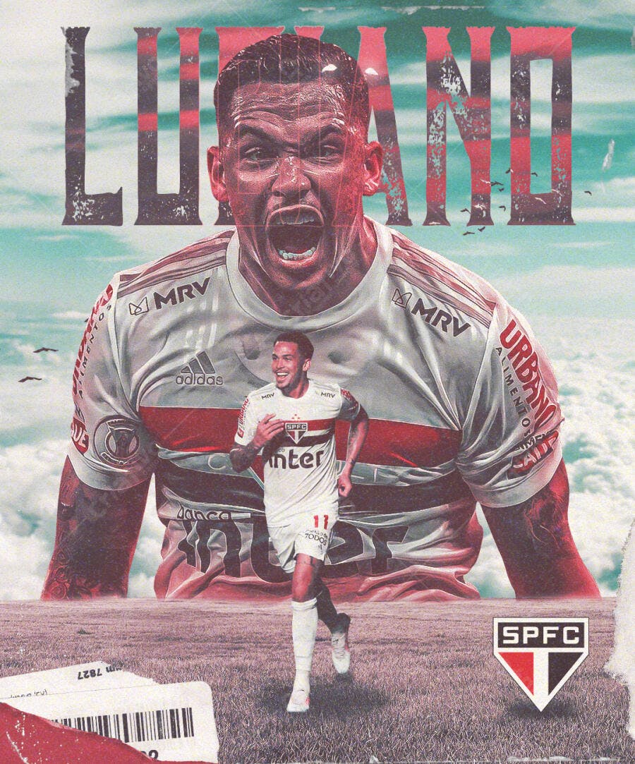 Poster jogador de futebol PSD Editável