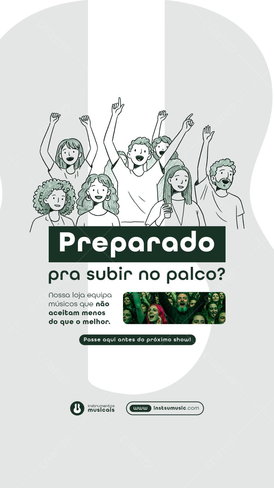 Flyer para Show Musical PSD Editável