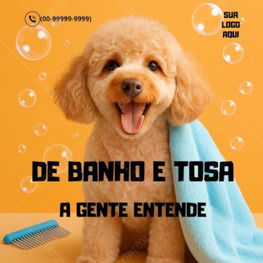 Editable pet shop art in Canva