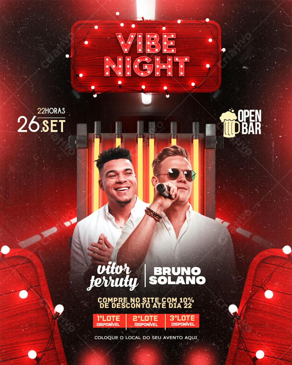 SHOWS FESTAS EVENTOS PARA ARTISTAS VIBE NIGHT