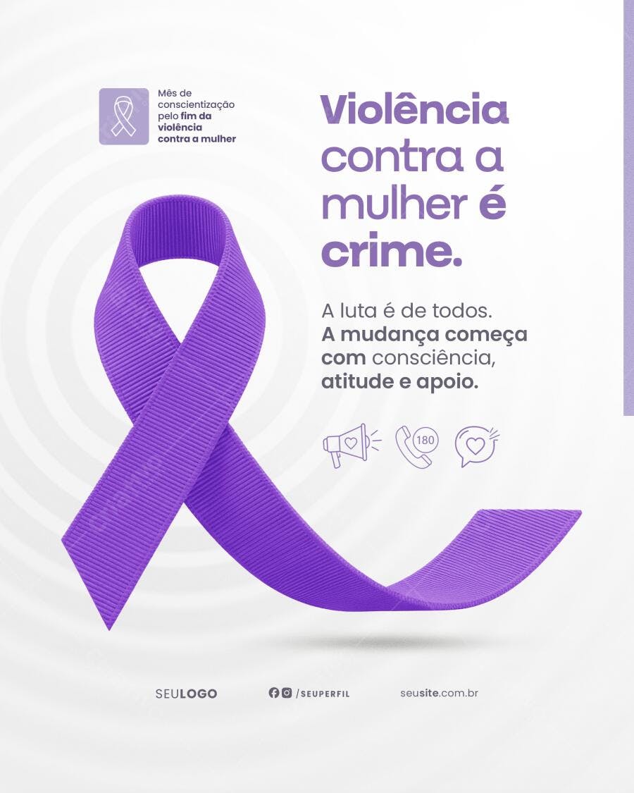 Post para o Dia Internacional da Mulher PSD Editável