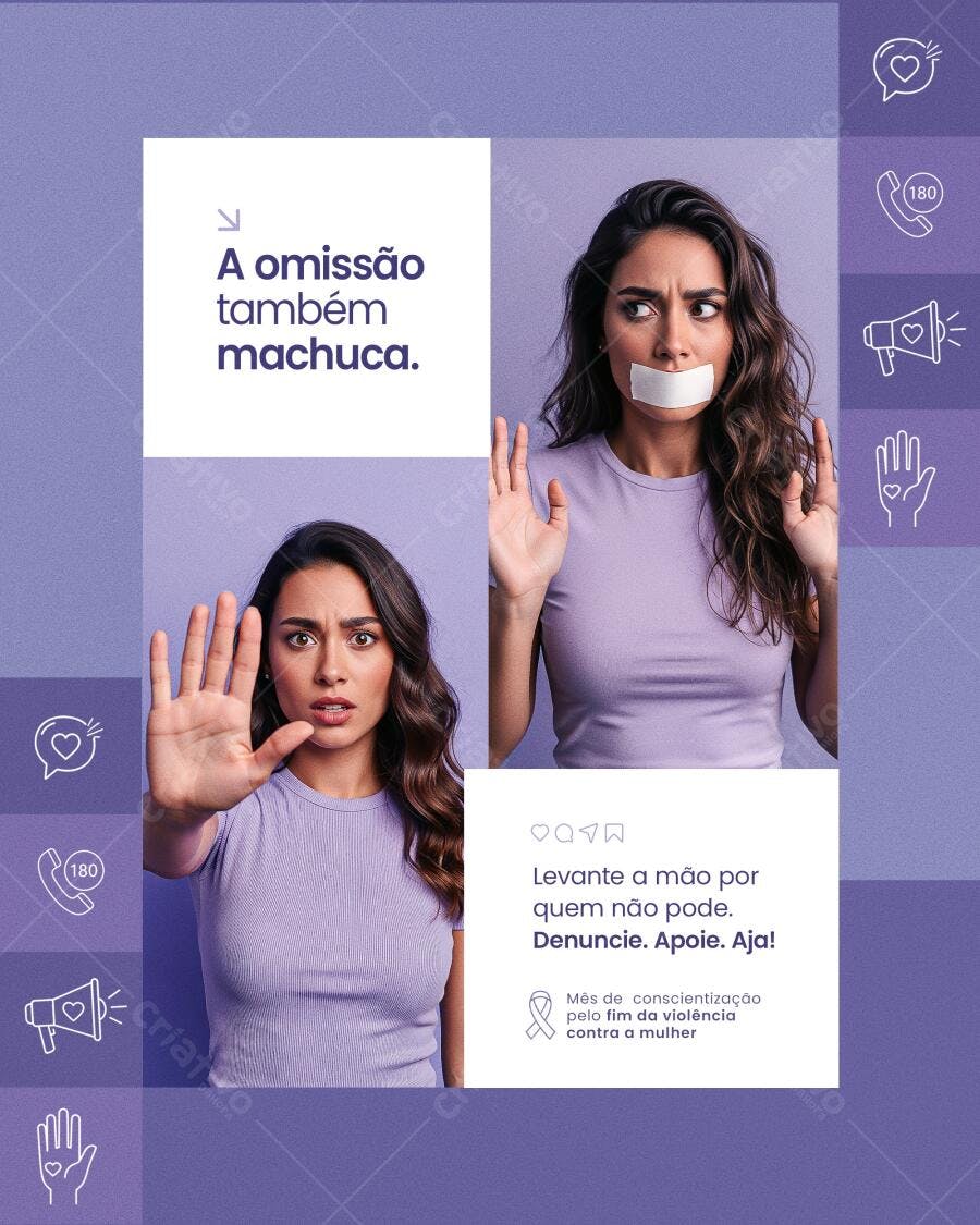 Post para o Dia Internacional da Mulher PSD Editável