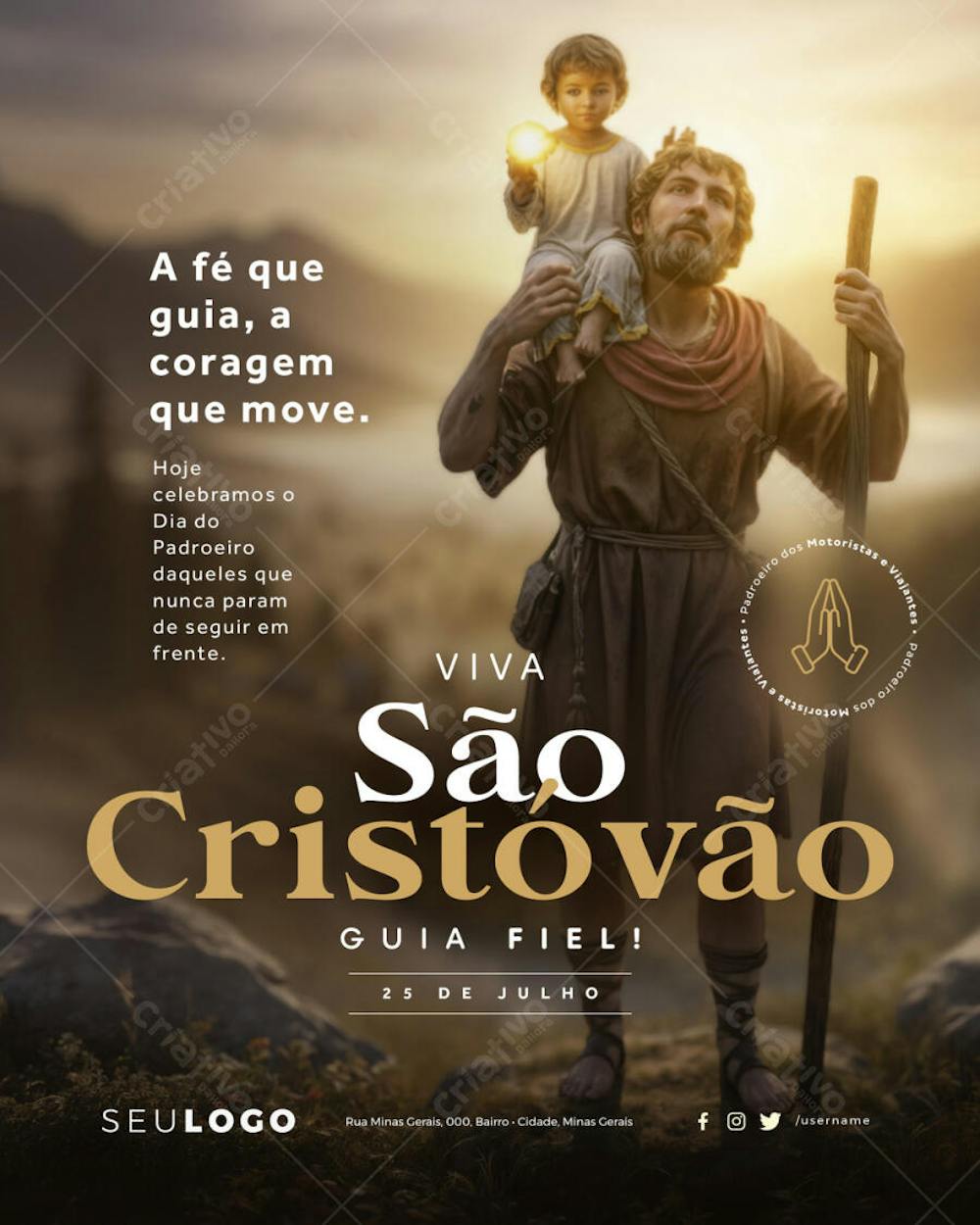 Psd Editável • 25 de Julho - Dia de São Cristóvão - 4