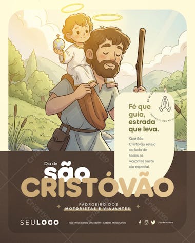Psd Editável • 25 de Julho - Dia de São Cristóvão - 1