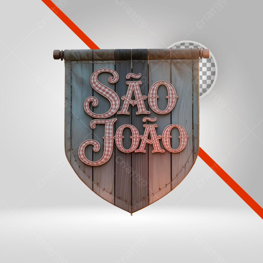 Banner São João PNG com fundo transparente