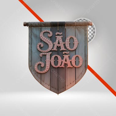 3D Saint John Stamp, Wooden Plaque with 3D Text