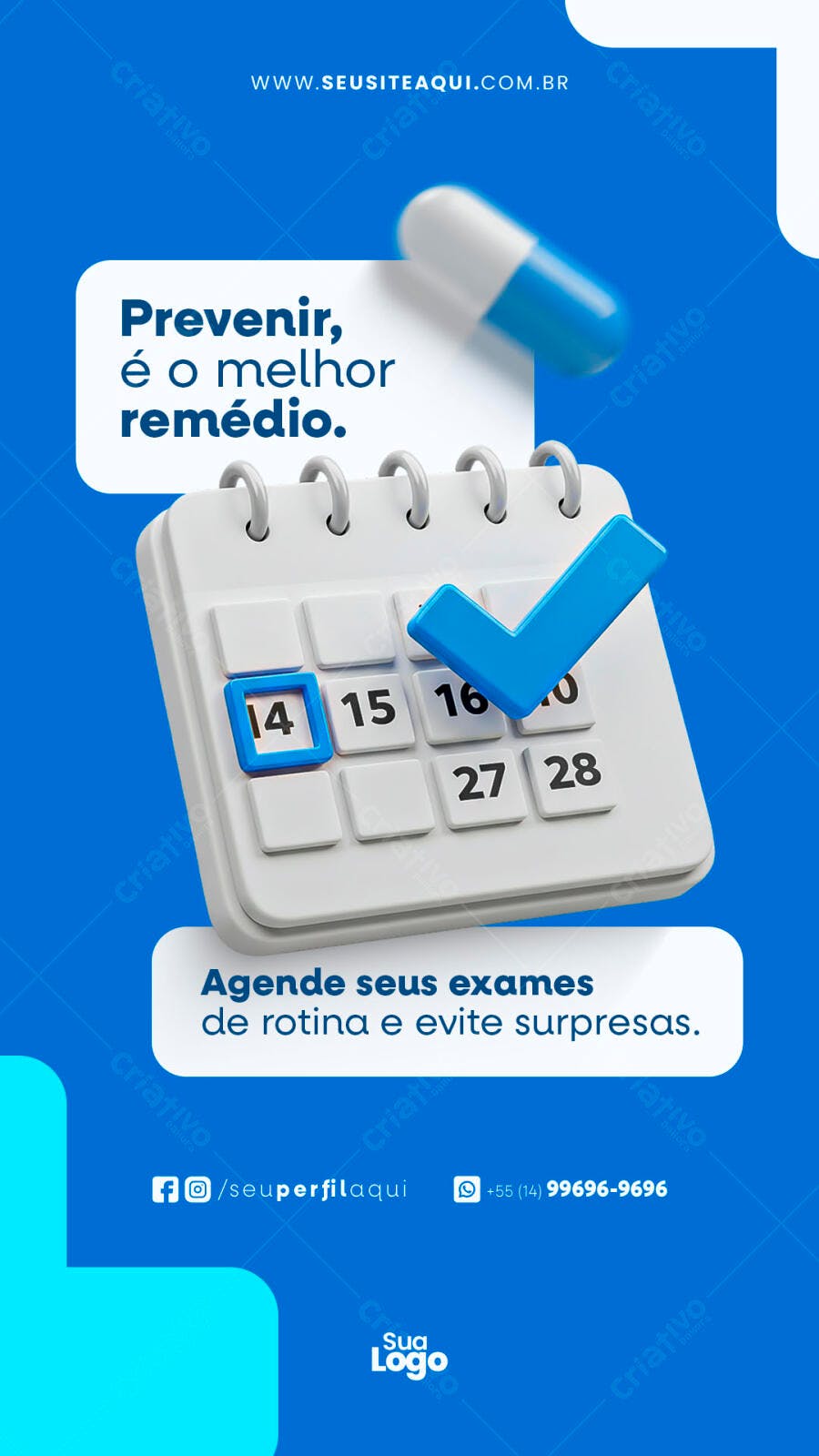 Flyer para Campanha de Prevenção PSD Editável