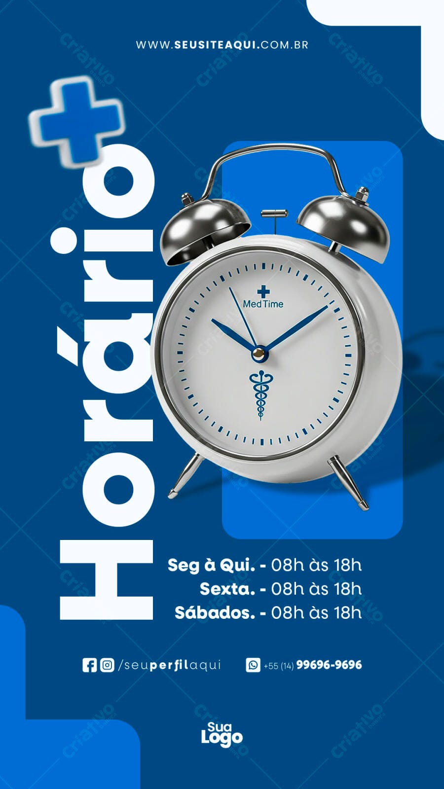 Flyer Horário Médico PSD Editável
