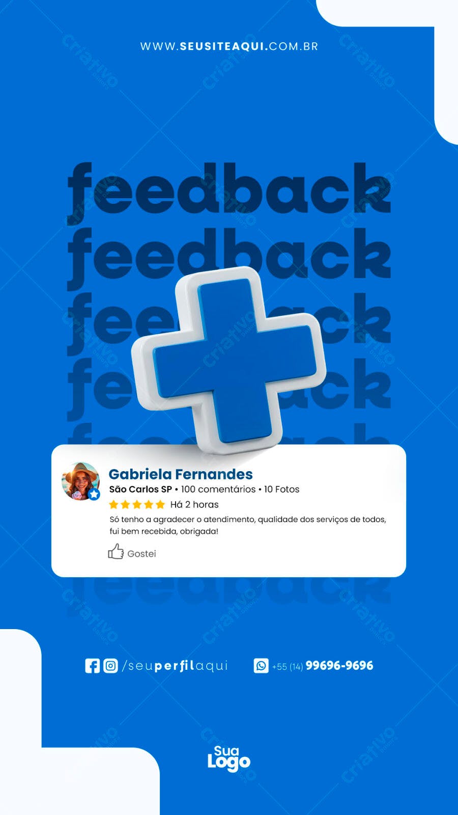 Flyer de Feedback PSD Editável