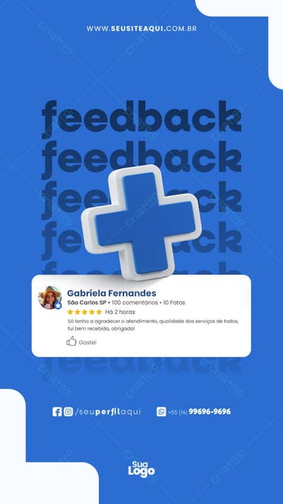 Flyer de Feedback PSD Editável