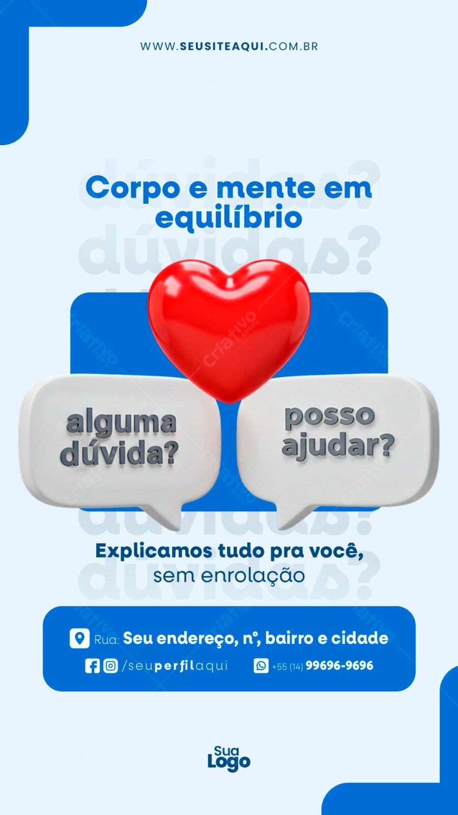 Flyer para Serviços de Bem-Estar PSD Editável
