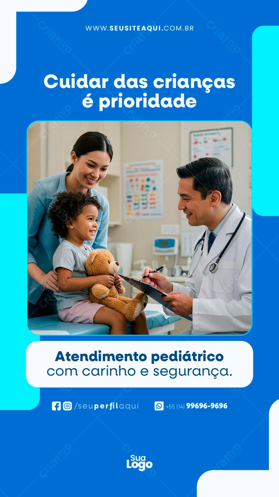 Flyer Pediátrico PSD Editável