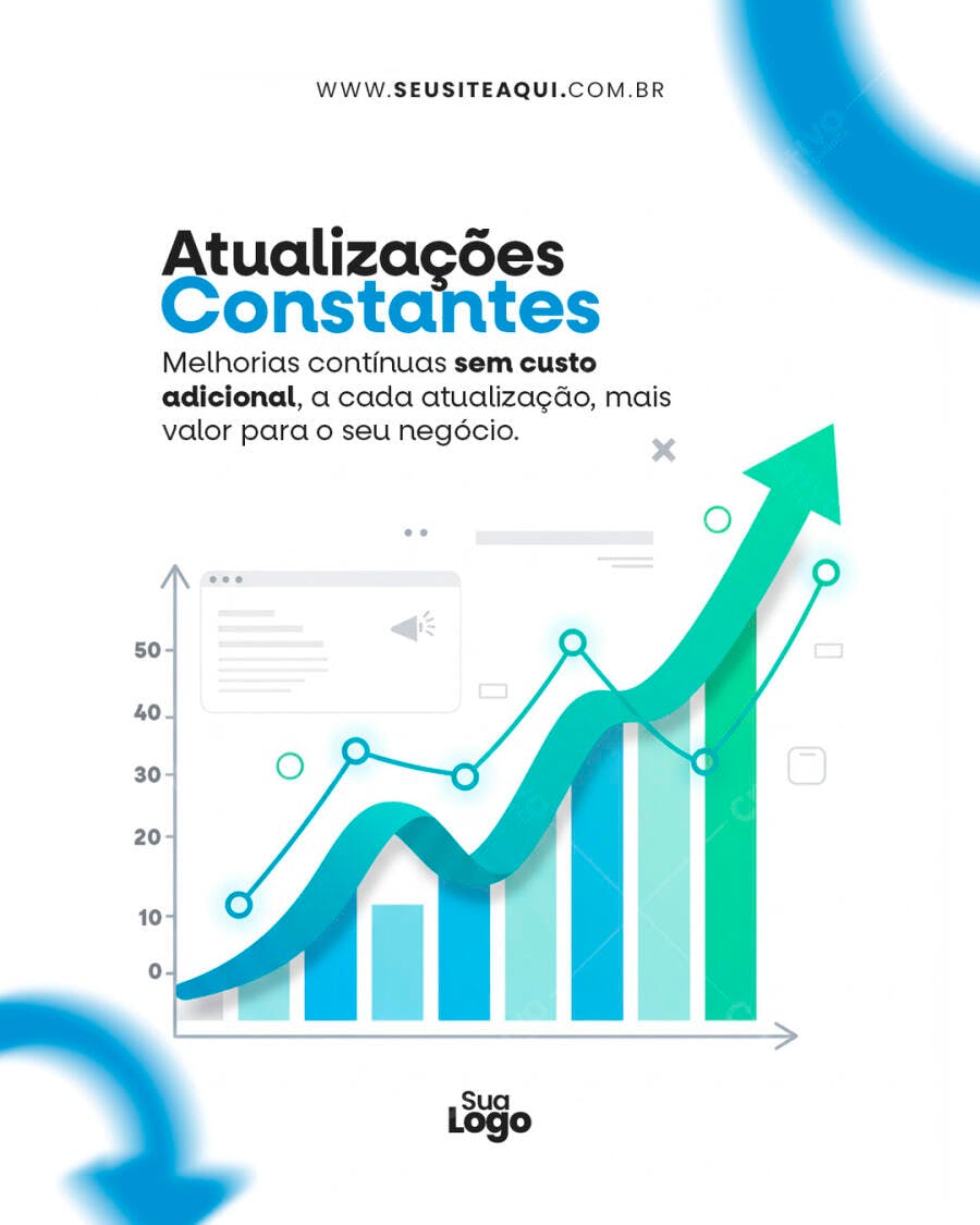 Flyer Crescimento de Negócios PSD Editável