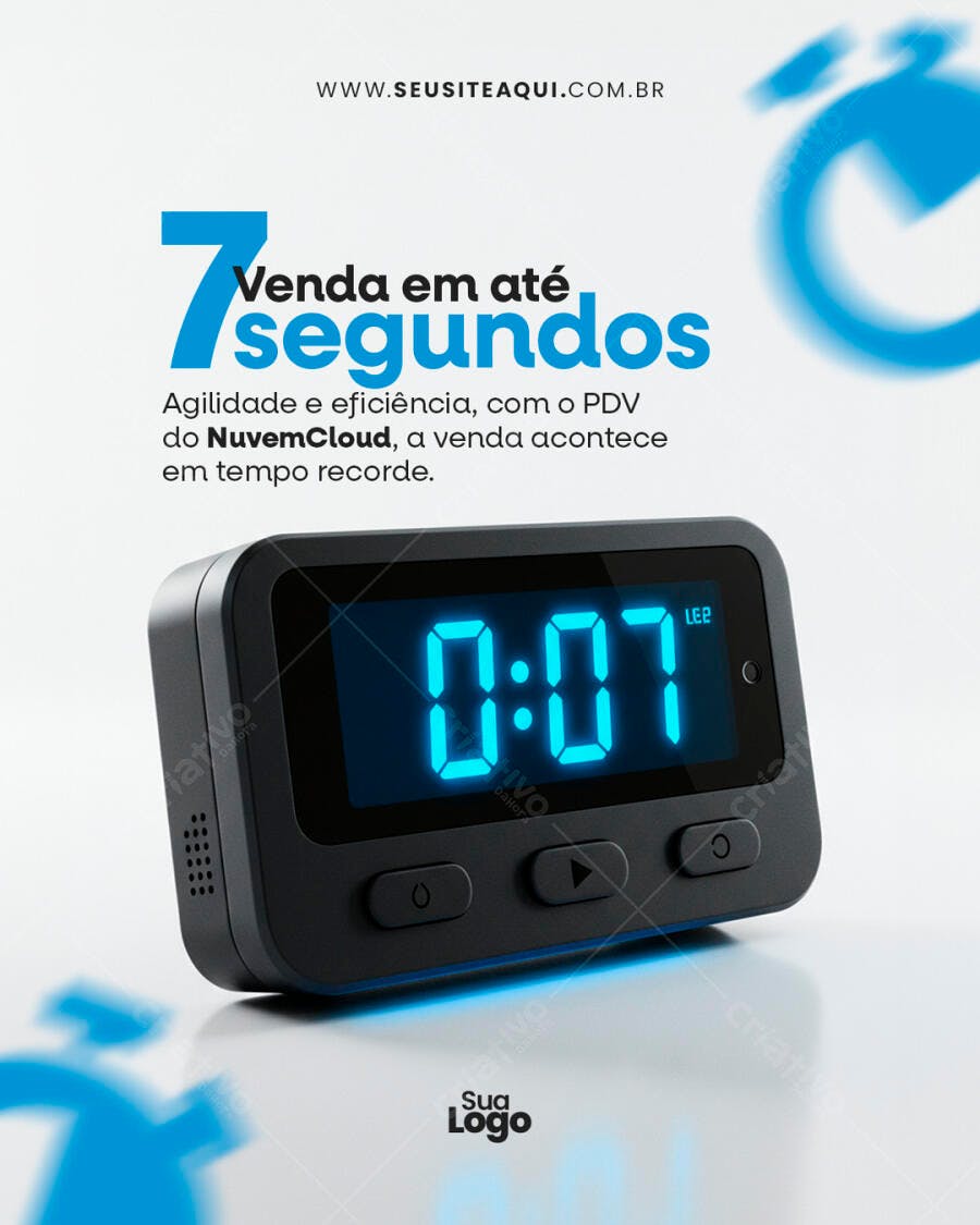 Flyer Publicitário NuvemCloud PSD Editável