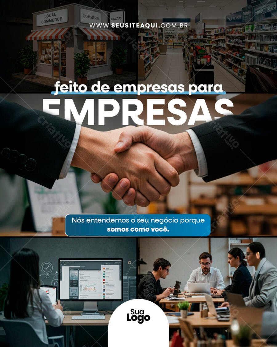 Flyer para Negócios PSD Editável