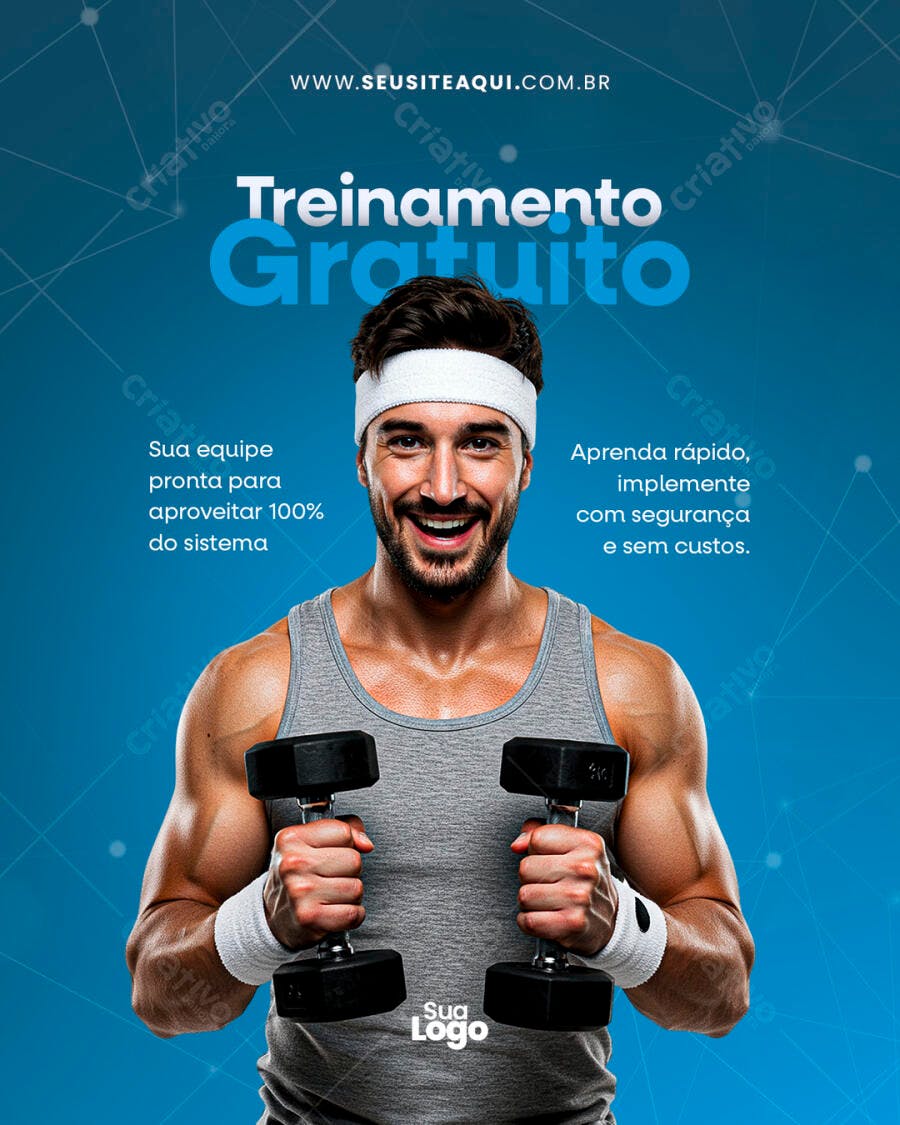 Flyer Treinamento Gratuito PSD Editável