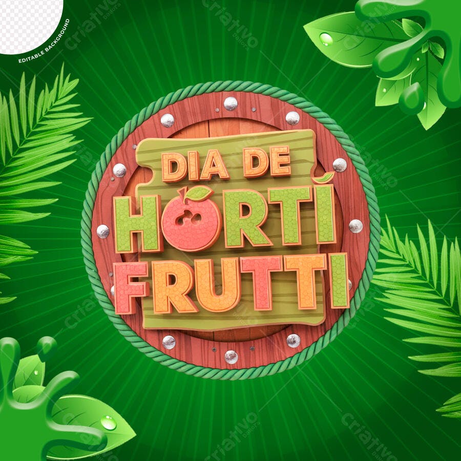 Flyer Dia de Hortifruti PSD Editável