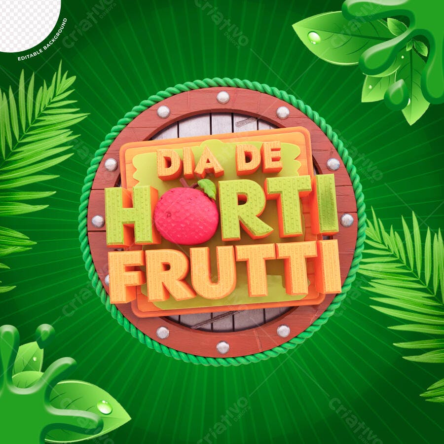 Flyer Dia de Hortifruti PSD Editável