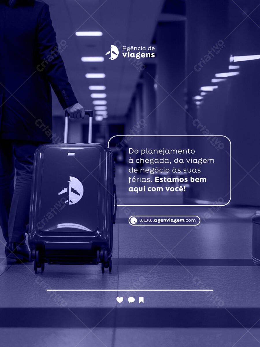 Flyer para Agência de Viagens PSD Editável
