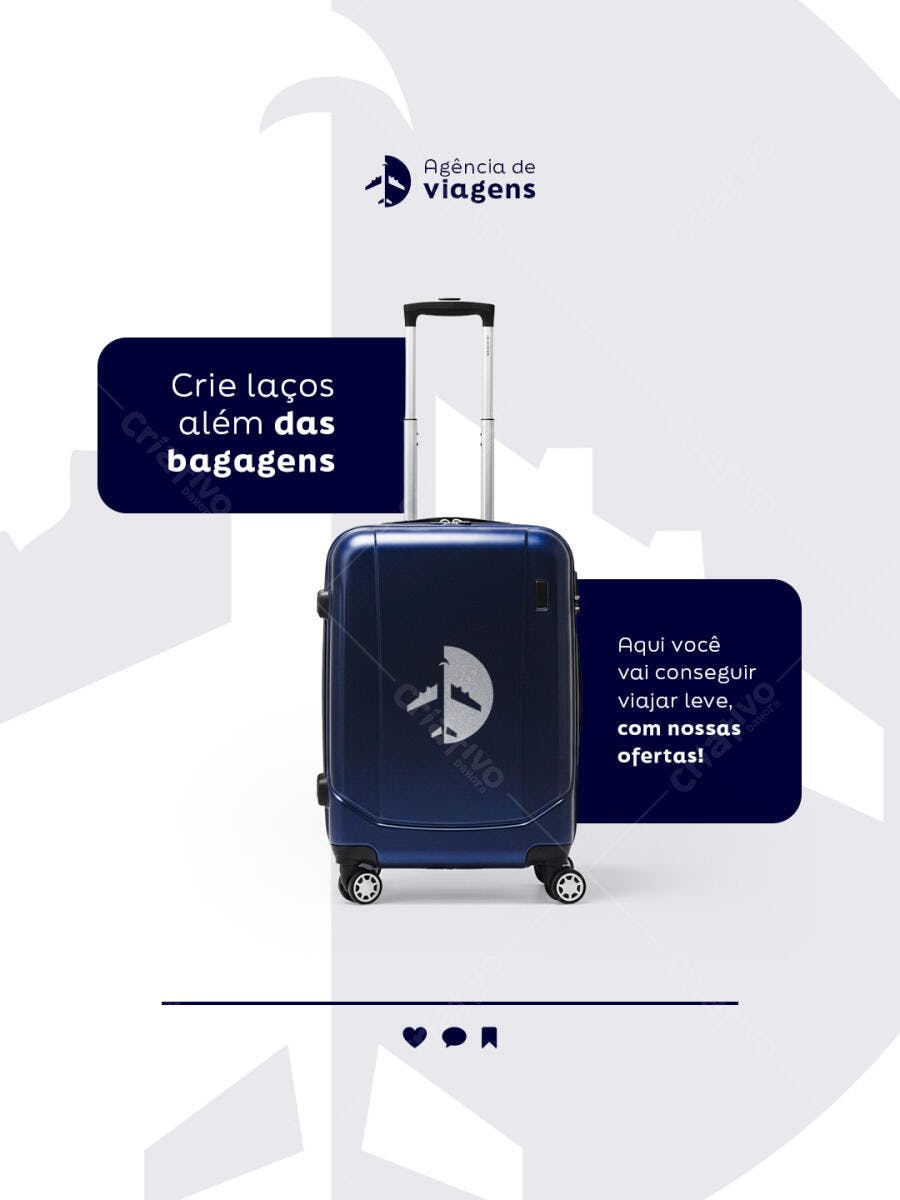 Post para Agência de Viagens PSD Editável