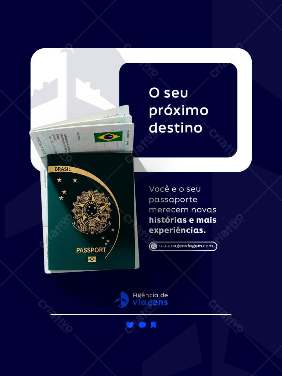 Flyer para Agência de Viagens PSD Editável