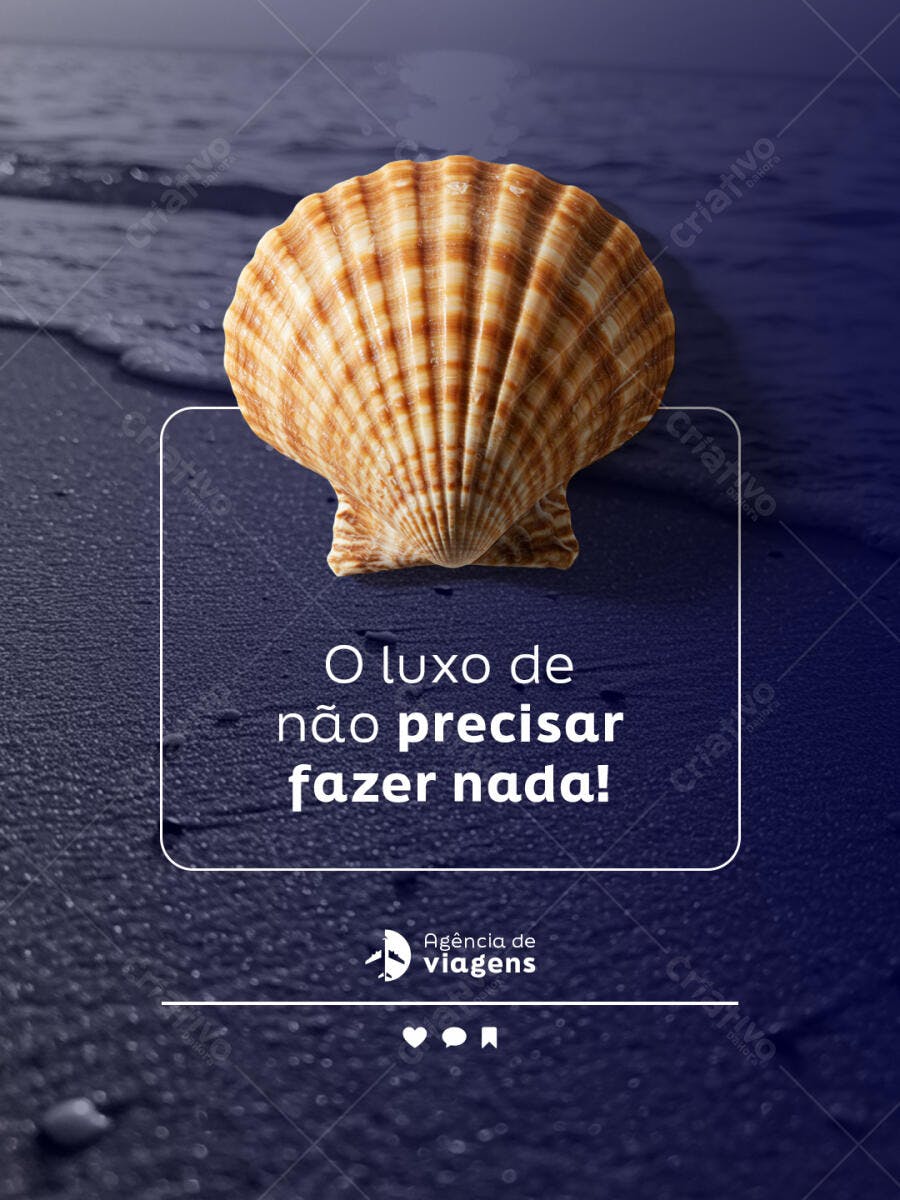 Post para Agência de Viagens PSD Editável