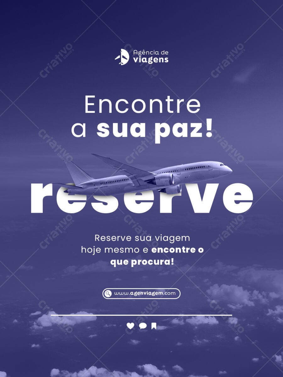 Flyer para Agência de Viagens PSD Editável