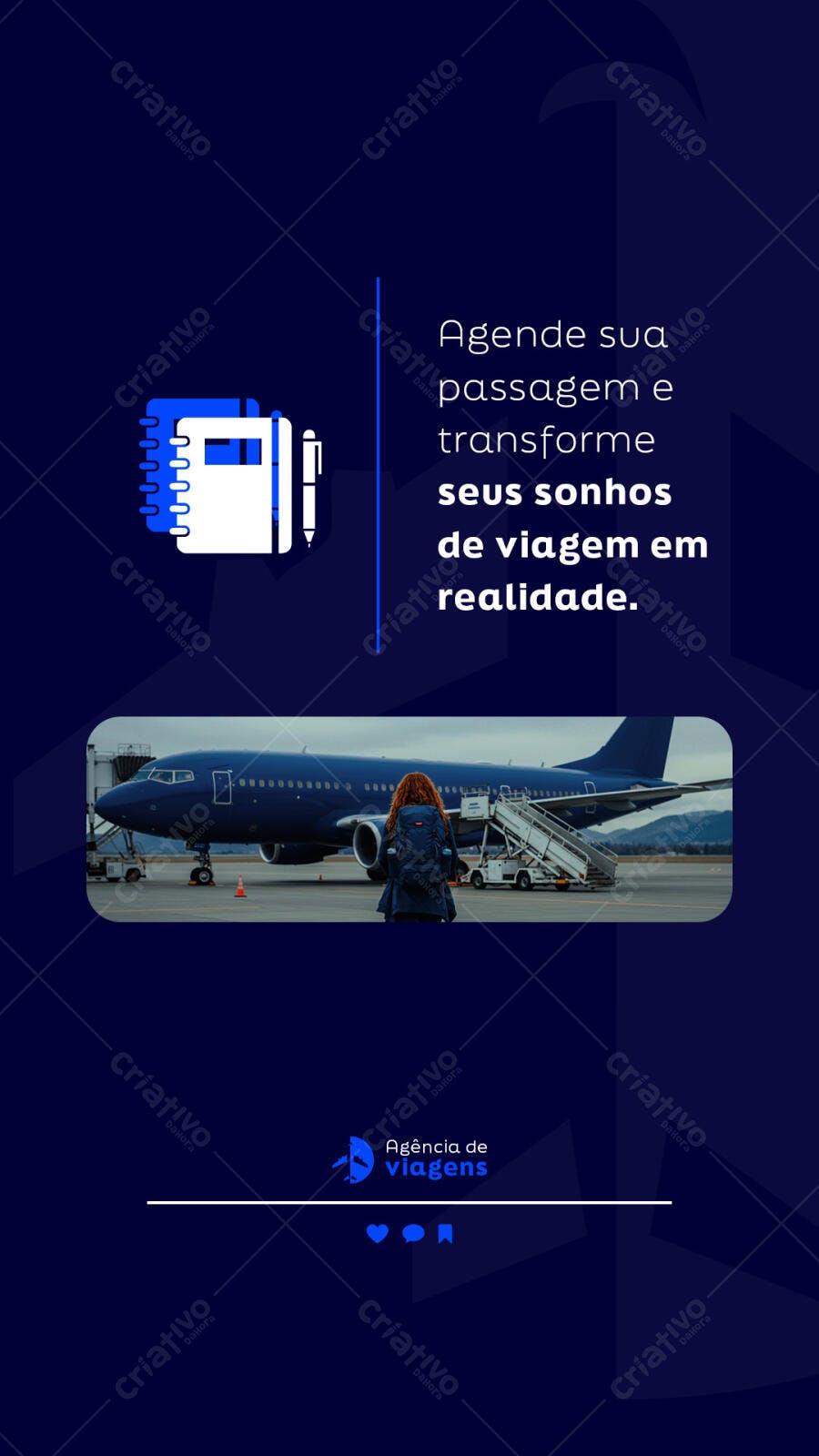 Flyer para Agência de Viagens PSD Editável