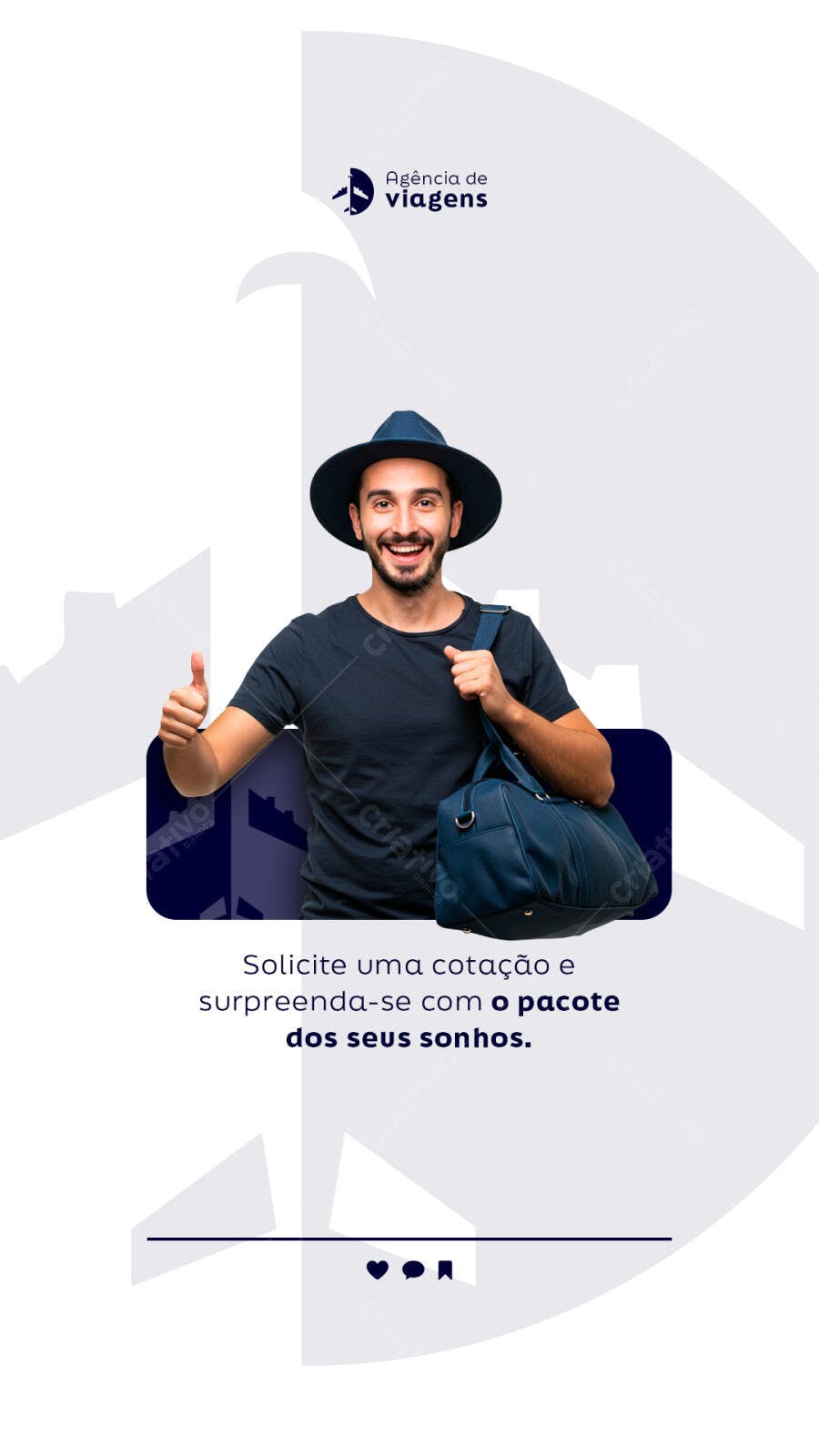 Flyer para Agência de Viagens PSD Editável