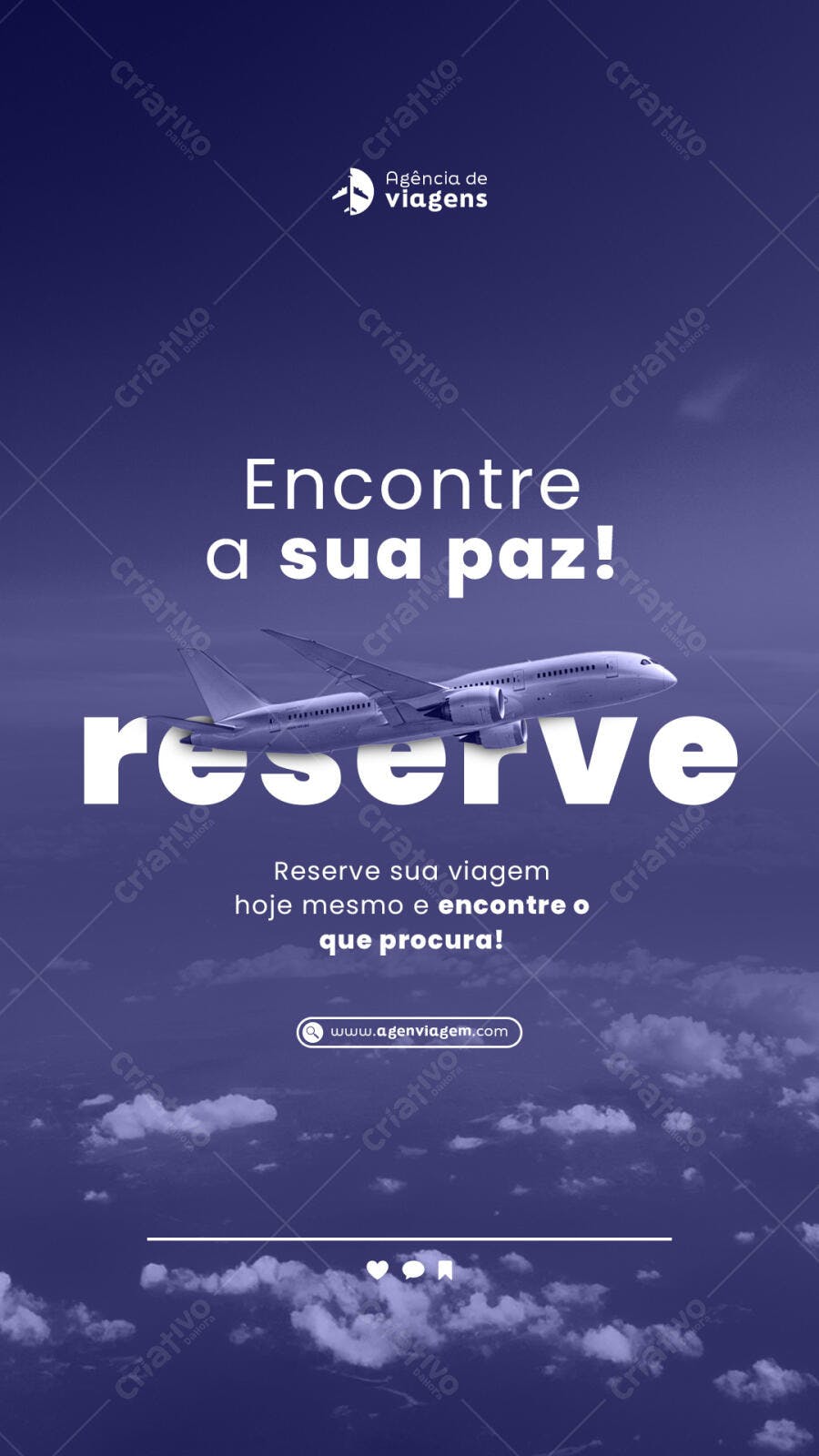 Flyer para Agência de Viagens PSD Editável