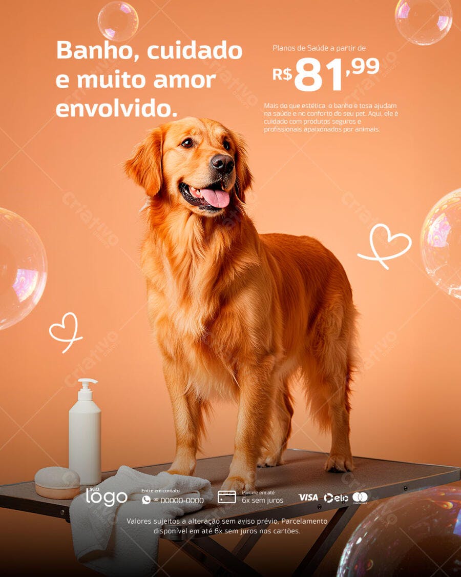 Banner Pet Shop PSD Editável