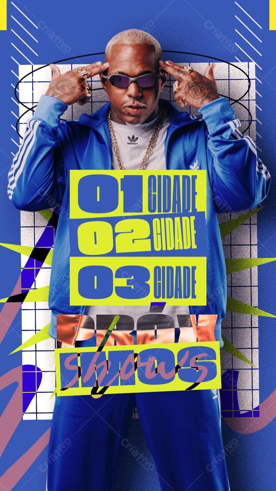 Flyer para Show de Rap PSD Editável
