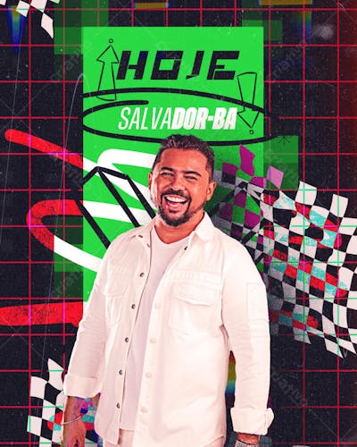 AGENDA DE SHOWS HOJE ARTISTA DE FORRÓ XAND AVIÃO PARA FEED PSD EDITÁVEL