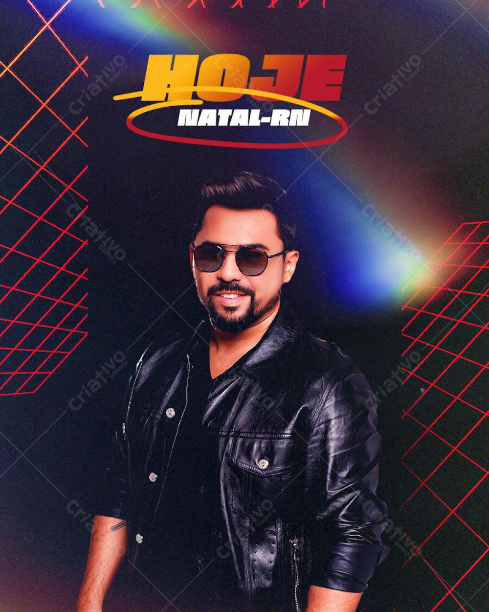 AGENDA DE SHOWS HOJE ARTISTA DE FORRÓ XAND AVIÃO PARA FEED PSD EDITÁVEL
