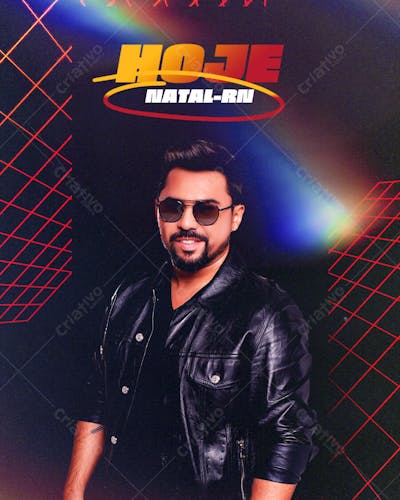 AGENDA DE SHOWS HOJE ARTISTA DE FORRÓ XAND AVIÃO PARA FEED PSD EDITÁVEL