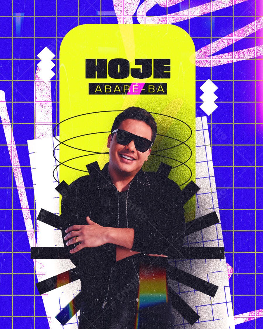 Flyer para Show A Baré Ba PSD Editável