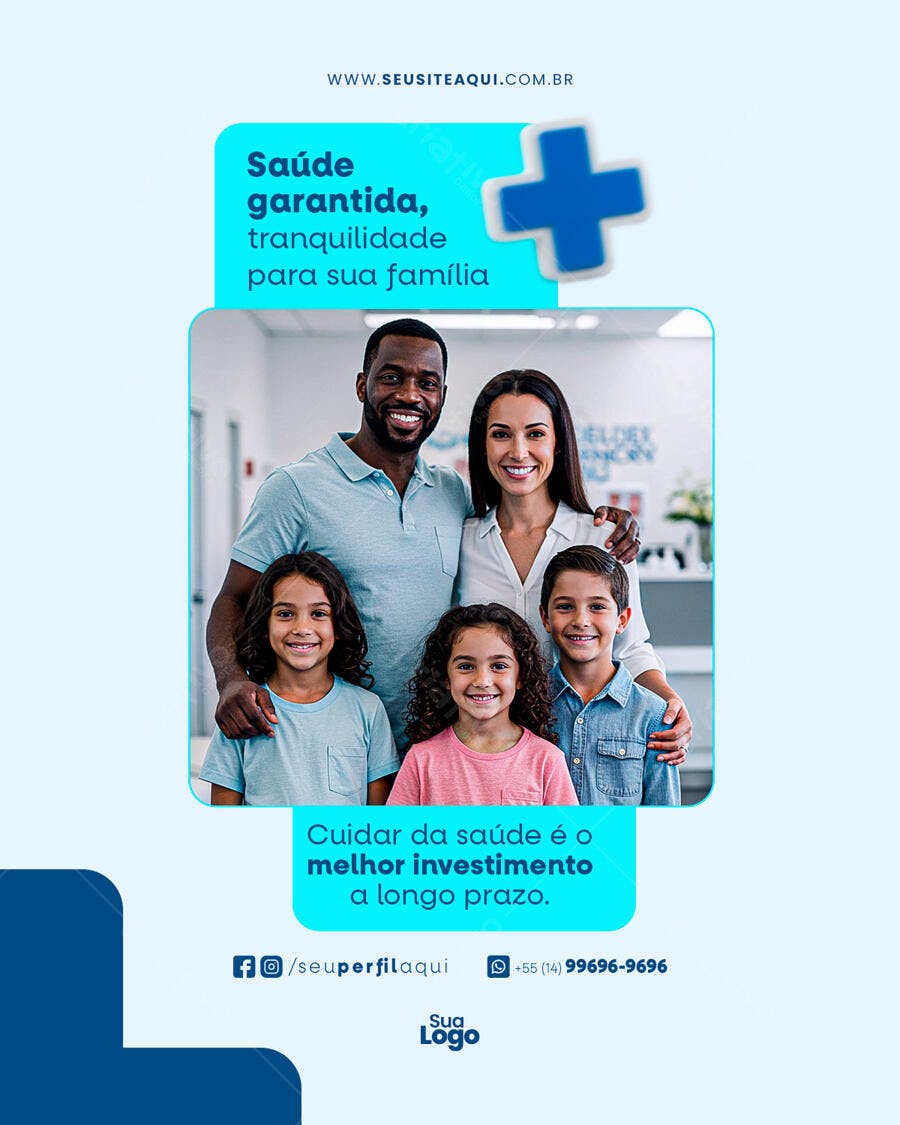 Post para Plano de Saúde PSD Editável