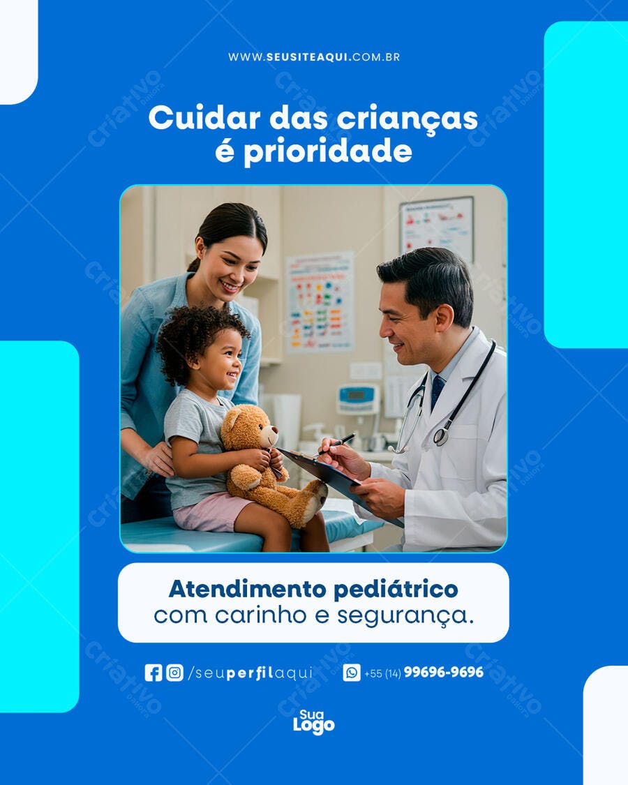 Post para Pediatria PSD Editável