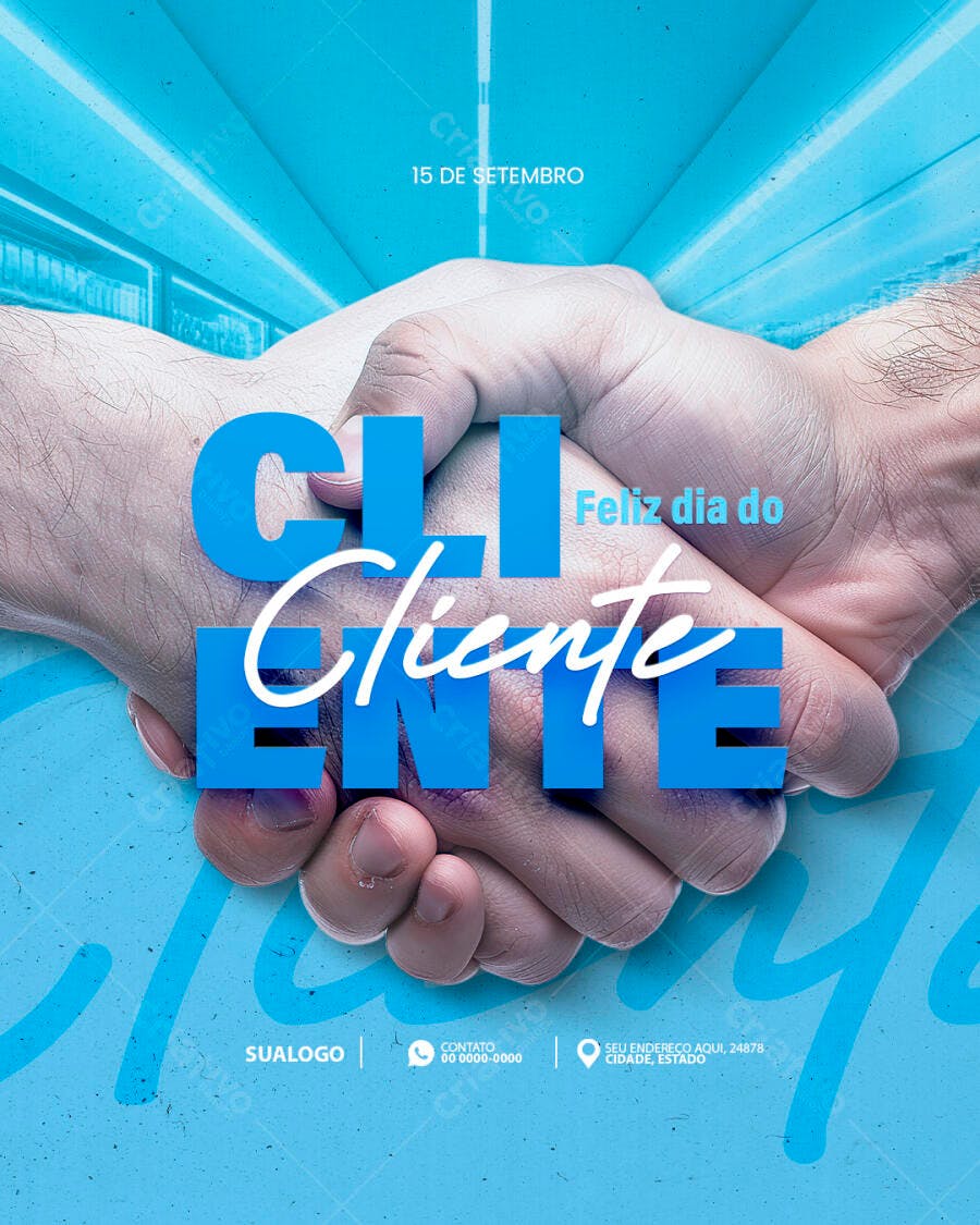 Flyer Dia do Cliente 15 de Setembro PSD Editável