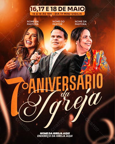 75 - FLYER DE ANIVERSÁRIO DA IGREJA
